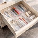 Stackable Acrylic Drawer Organizer - Adjustable Divider Trays for Cosmetics