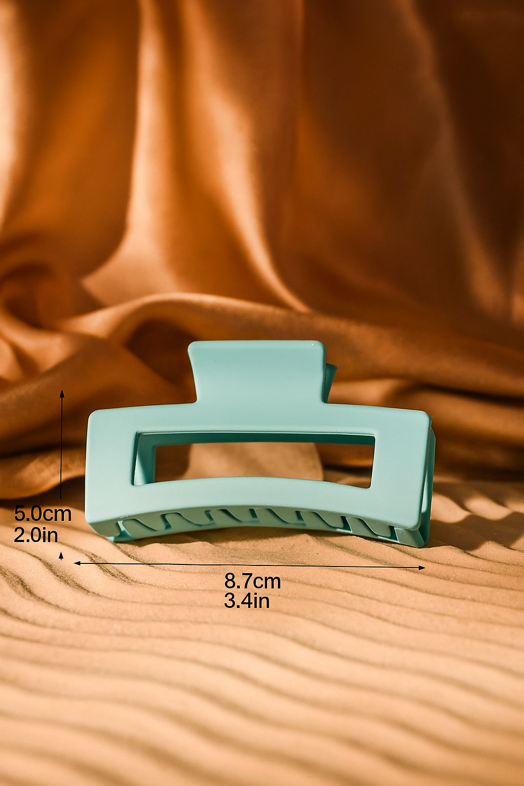 7 Pcs Non-slip Big Square Matte Clips for Strong Hold for Thick Thin Hair