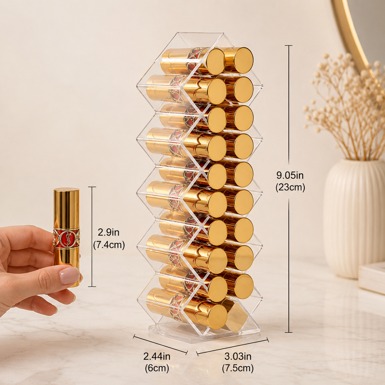 Cosmetic Lipstick Storage Organizer
