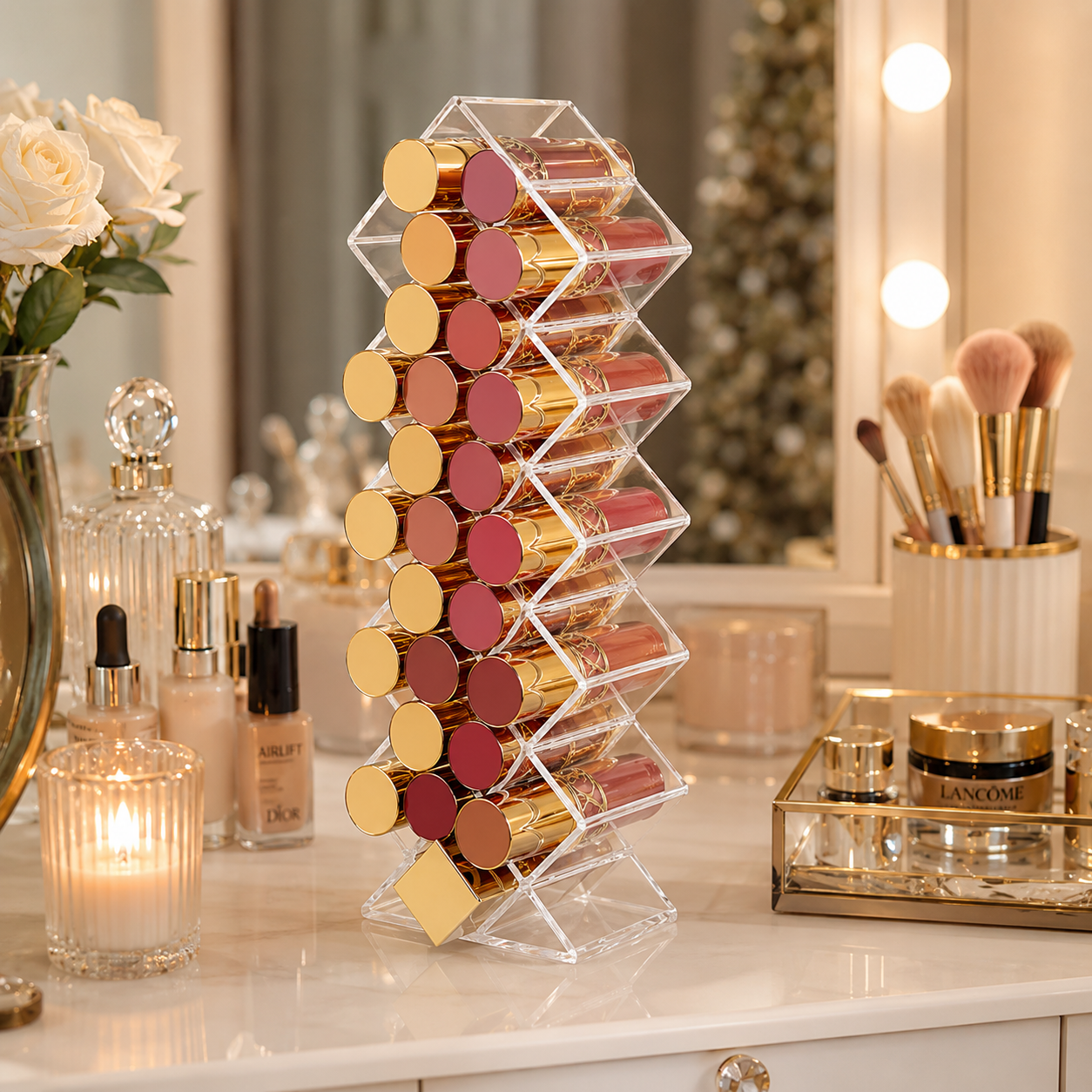 Cosmetic Lipstick Storage Organizer