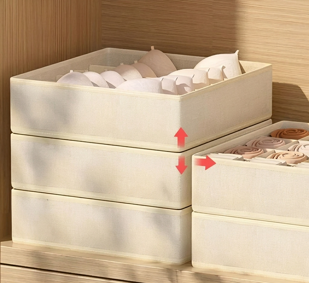 Closet Drawer Organizer for Underwear Bras & Socks
